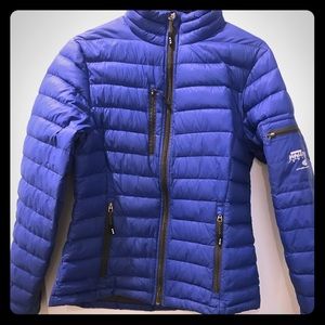 Royal Blue Puffer Jacket Size S Elevate Brand